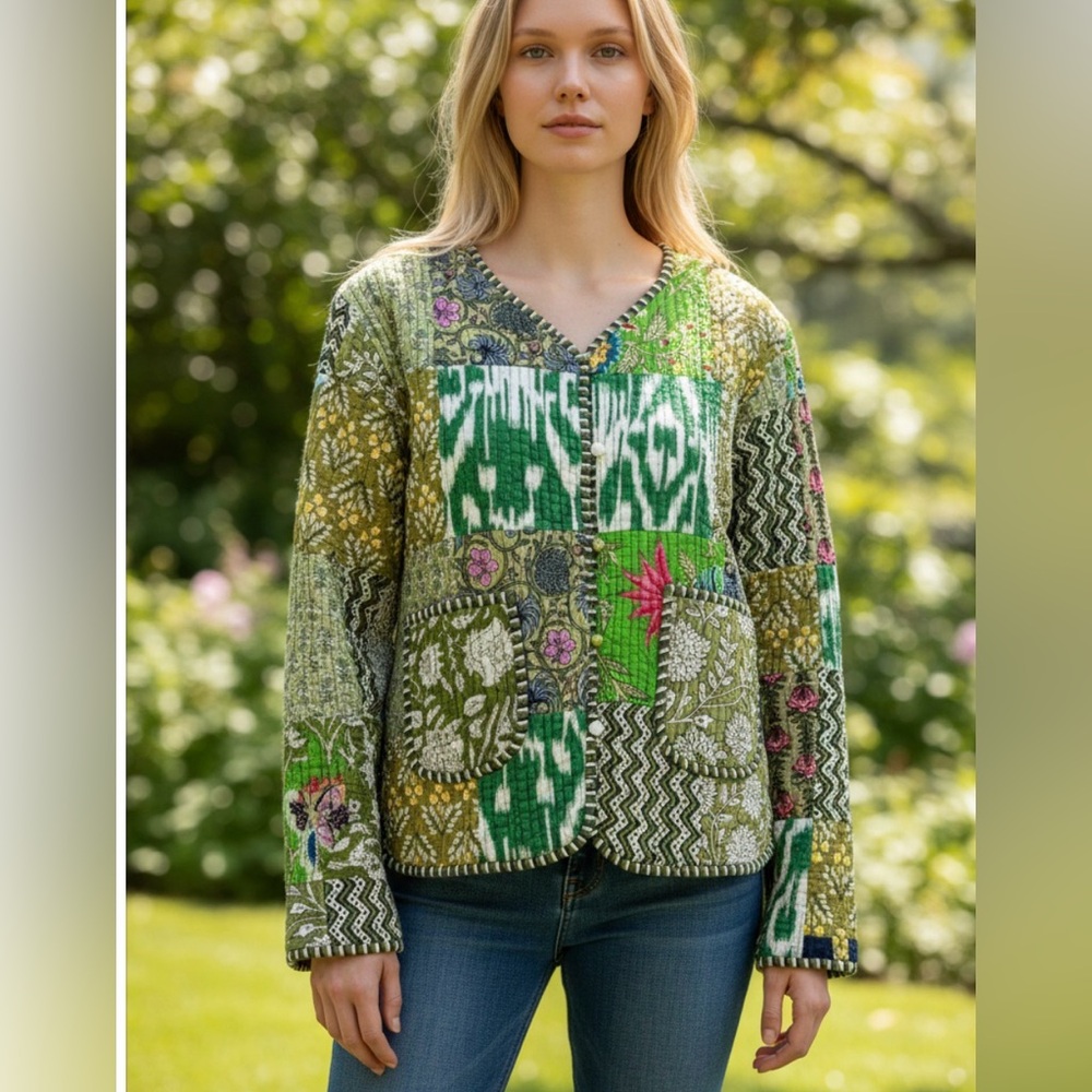 Colorful Patchwork Jacket - image 3